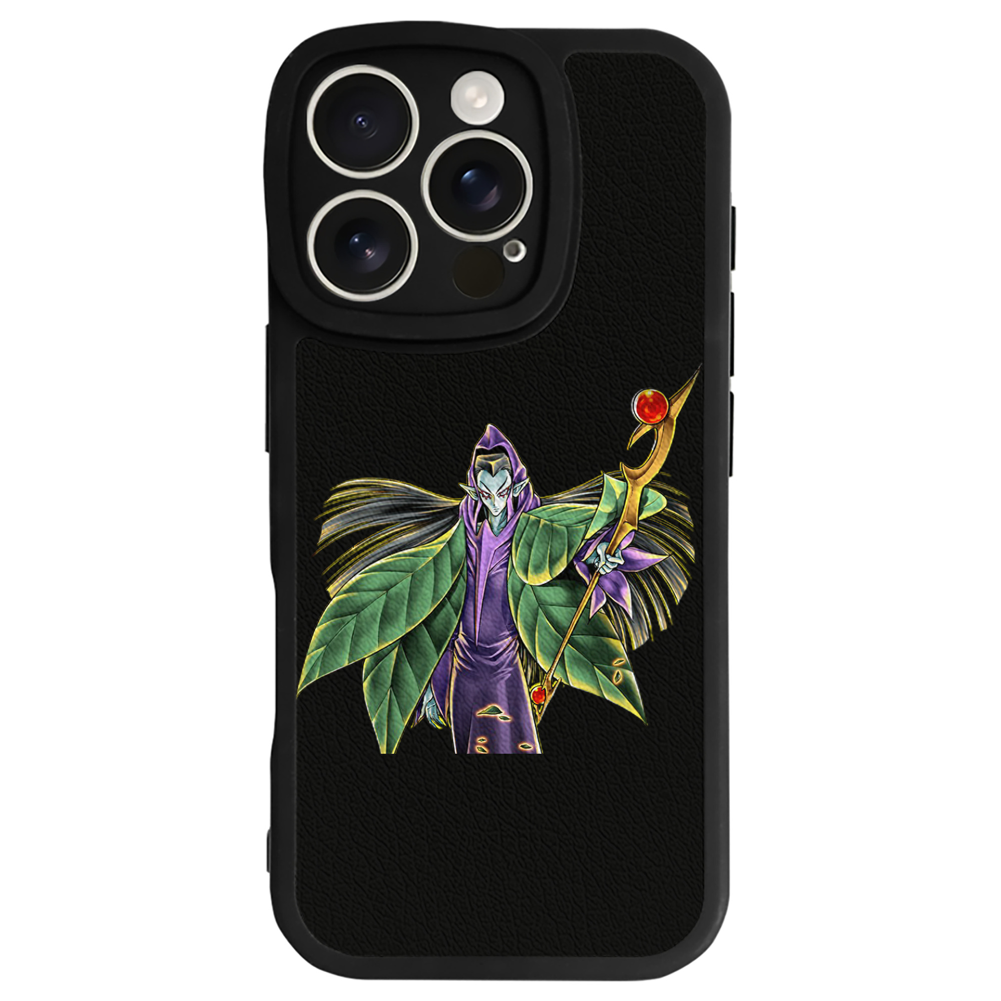 （画像用） 遊☆戯☆王 Yu-Gi-Oh! 【iPhone 16シリーズ対応】シリコンスマホケース（レザー調） 材質：シリコン